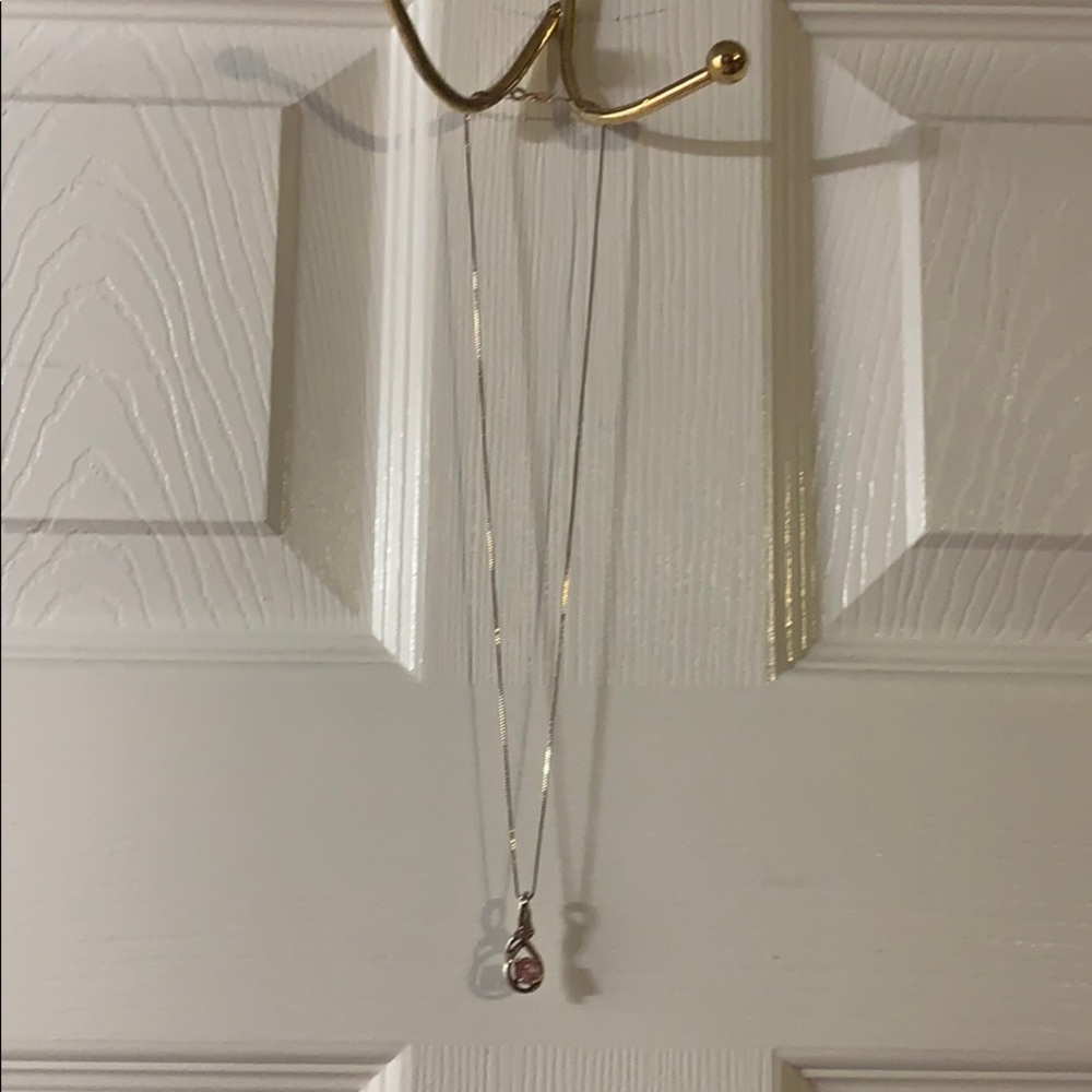 Kay Jewelers Necklace with Rose Quartz Pendant